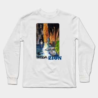 The Narrows, Zion Long Sleeve T-Shirt